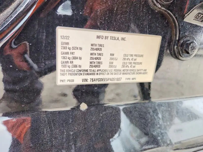 2023 TESLA MODEL Y   