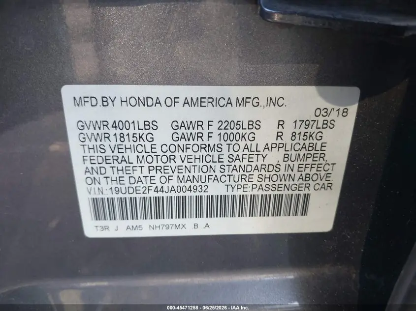 2018 ACURA ILX SPECIAL EDITION