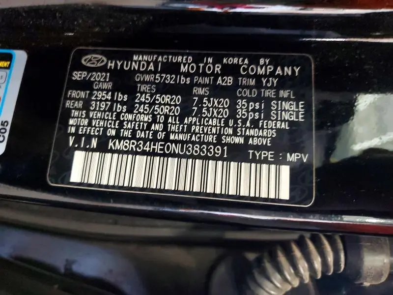 2022 HYUNDAI PALISADE SEL  
