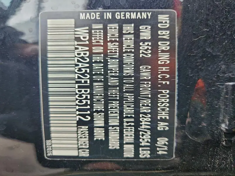 2015 PORSCHE MACAN S  