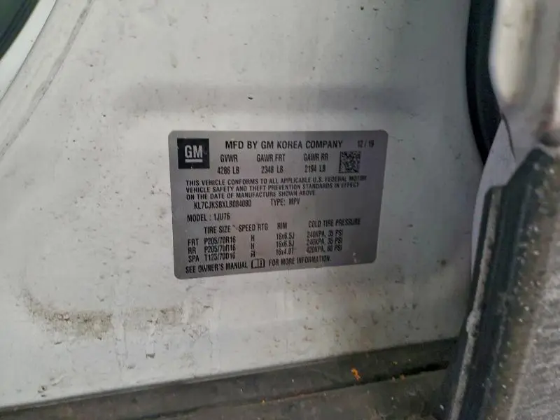 2020 CHEVROLET TRAX LS  