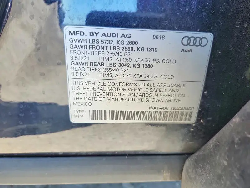 2018 AUDI SQ5 PREMIUM PLUS  