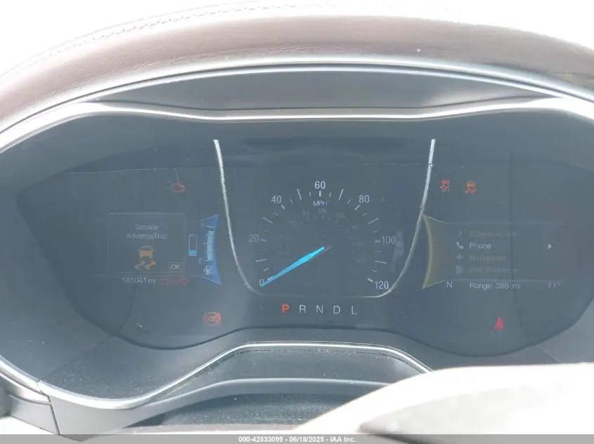 2017 FORD FUSION ENERGI PLATINUM