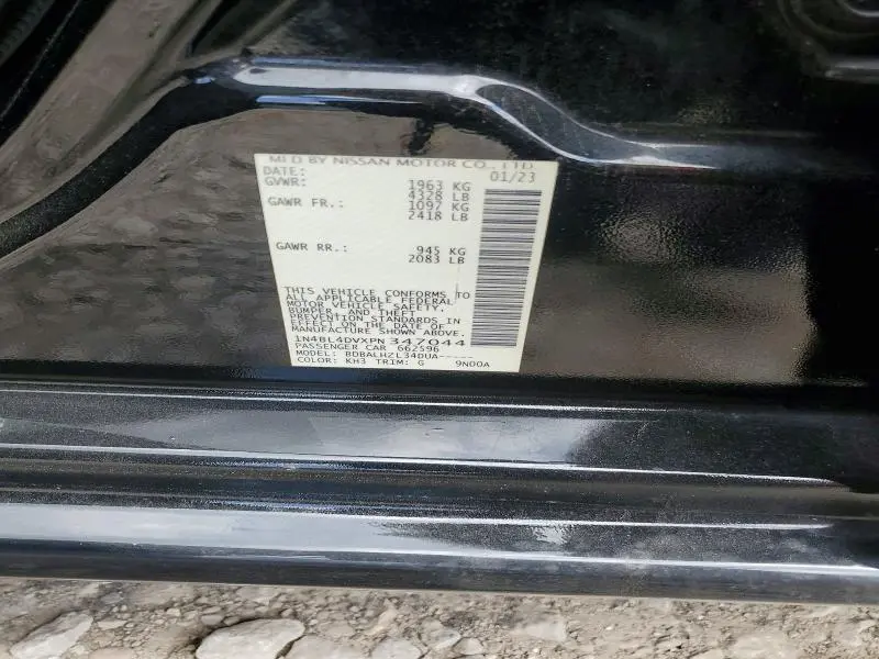 2023 NISSAN ALTIMA SV  