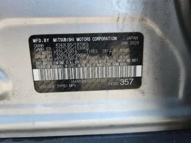 2020 MITSUBISHI OUTLANDER SPORT ES  