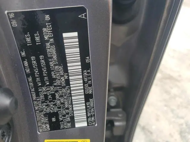 2016 TOYOTA HIGHLANDER LIMITED  