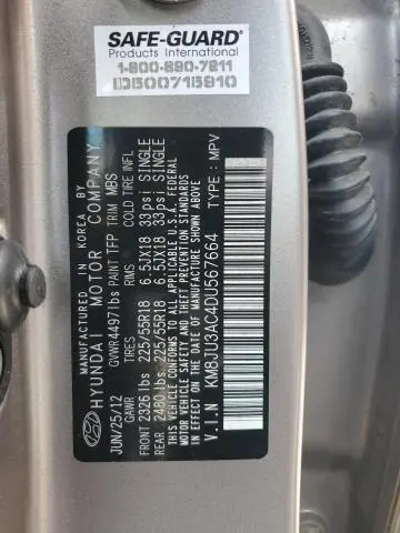 2013 HYUNDAI TUCSON GLS  