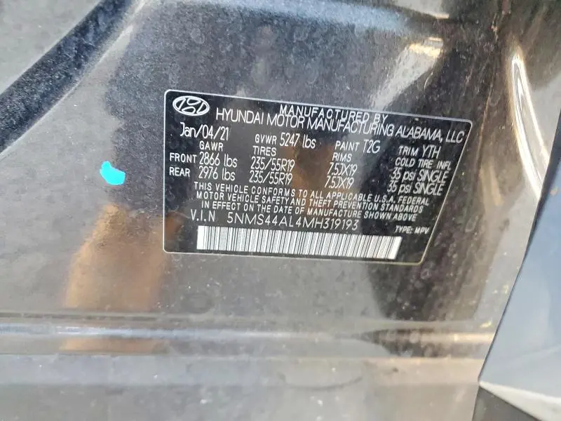 2021 HYUNDAI SANTA FE LIMITED  