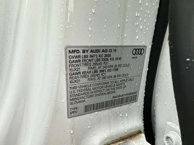 2019 AUDI Q8 PREMIUM PLUS  