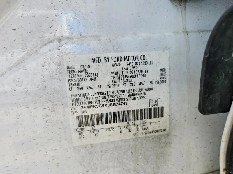 2018 FORD EDGE SE  