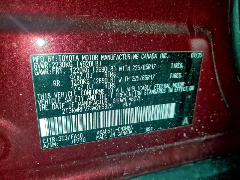 2025 TOYOTA RAV4 XLE  