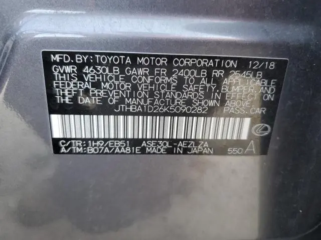 2019 LEXUS IS 300  