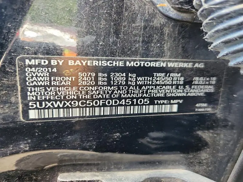 2015 BMW X3 XDRIVE28I  