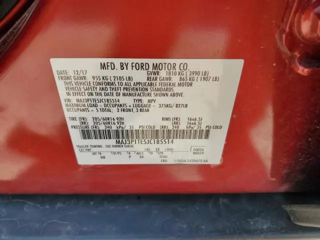 2018 FORD ECOSPORT SE  