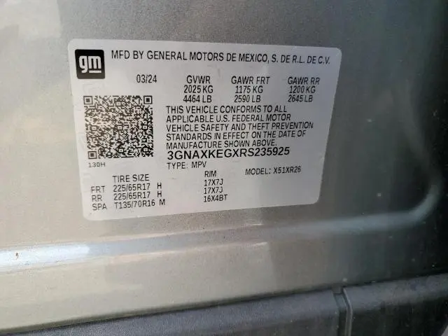 2024 CHEVROLET EQUINOX LT  