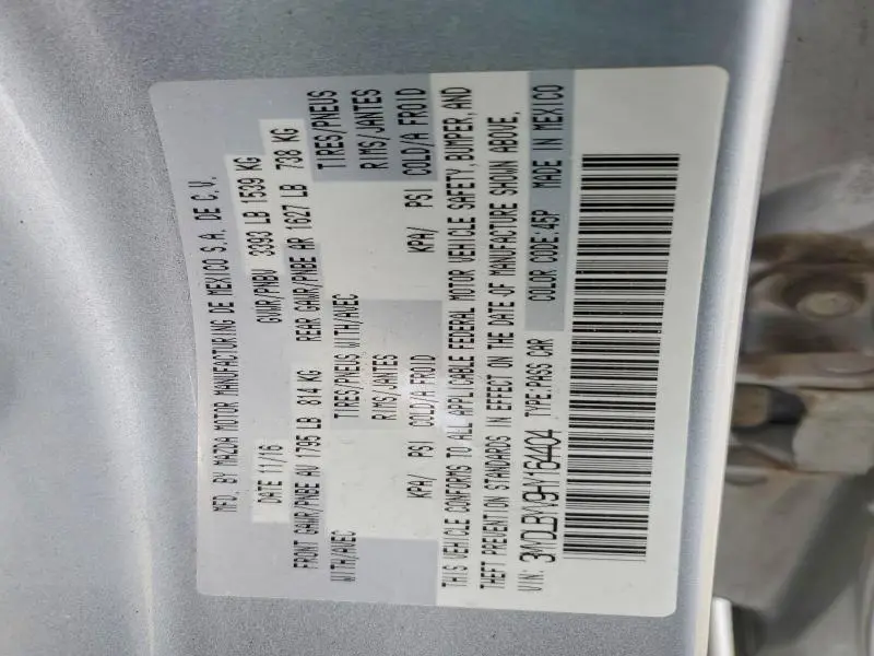 2017 TOYOTA YARIS IA BASE  