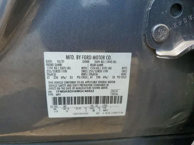 2021 FORD EXPLORER XLT  