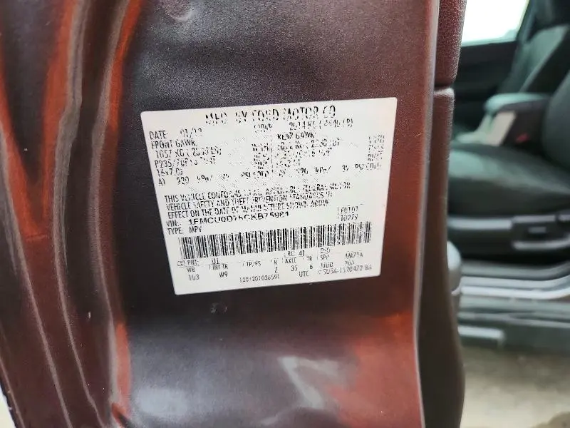 2012 FORD ESCAPE XLT  