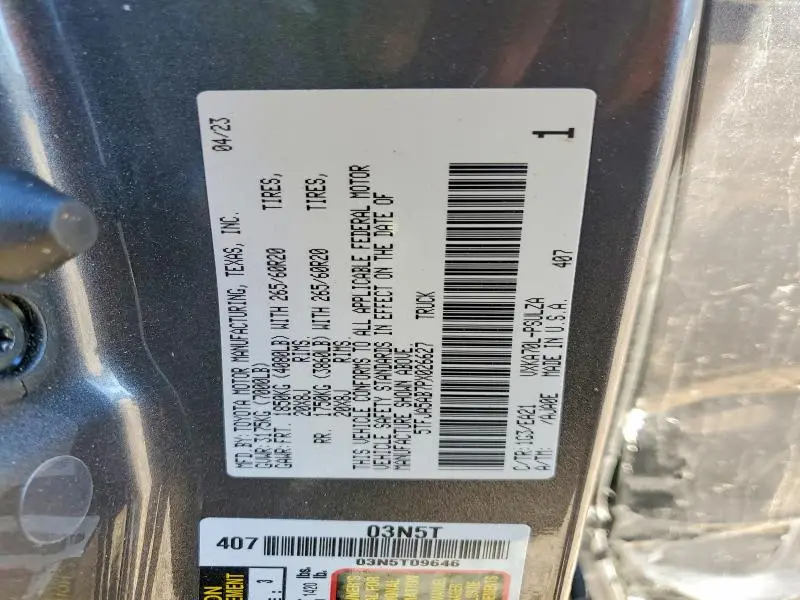 2023 TOYOTA TUNDRA CREWMAX LIMITED  
