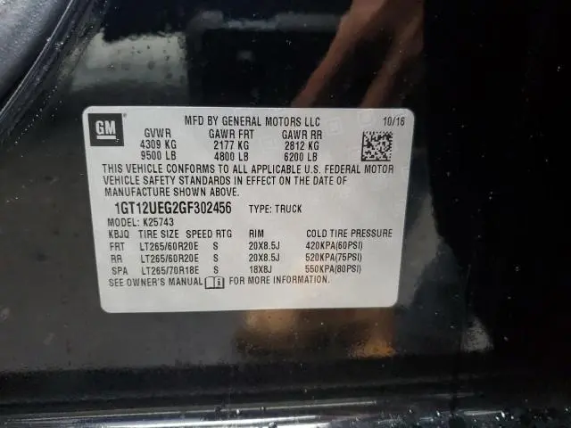 2016 GMC SIERRA K2500 DENALI  