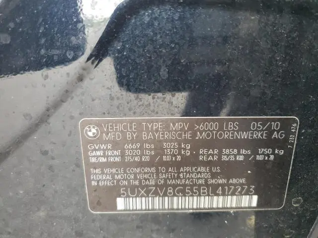 2012 BMW X5 XDRIVE50I  
