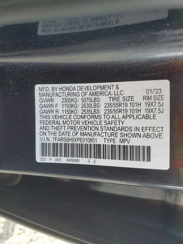 2023 HONDA CR-V SPORT TOURING  