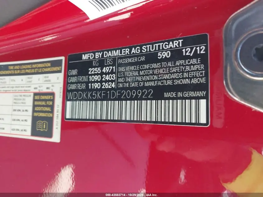 2013 MERCEDES-BENZ E 350  