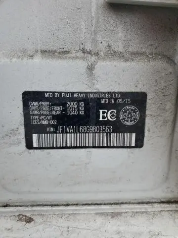 2016 SUBARU WRX LIMITED