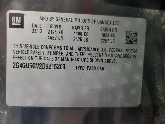 2013 BUICK REGAL PREMIUM  