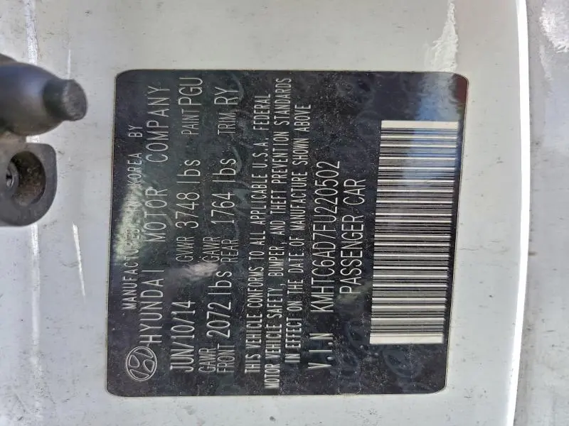 2015 HYUNDAI VELOSTER   