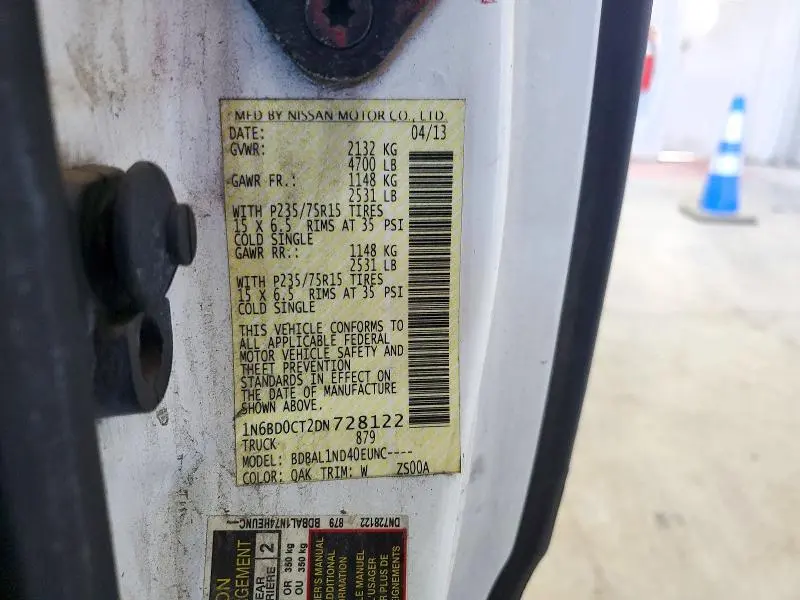 2013 NISSAN FRONTIER S  