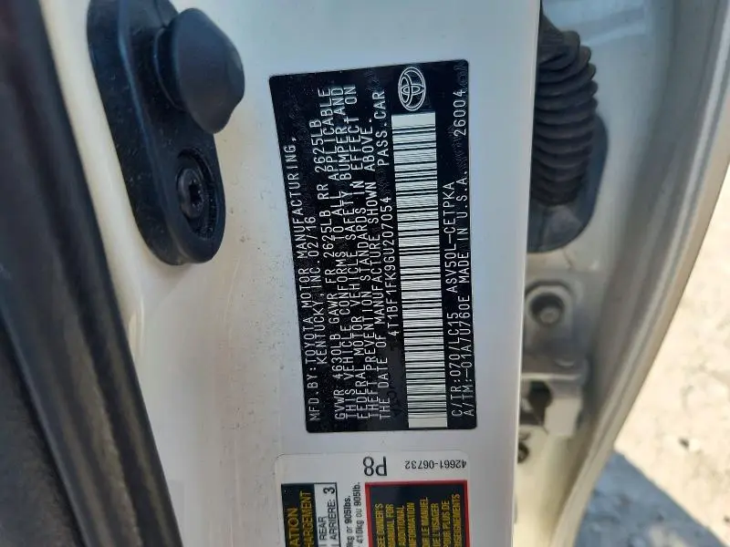2016 TOYOTA CAMRY XSE  