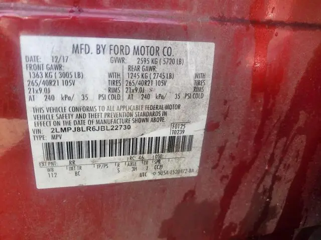 2018 LINCOLN MKX RESERVE