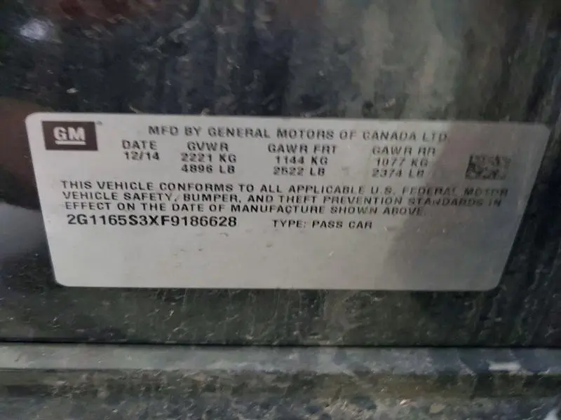 2015 CHEVROLET IMPALA LTZ  