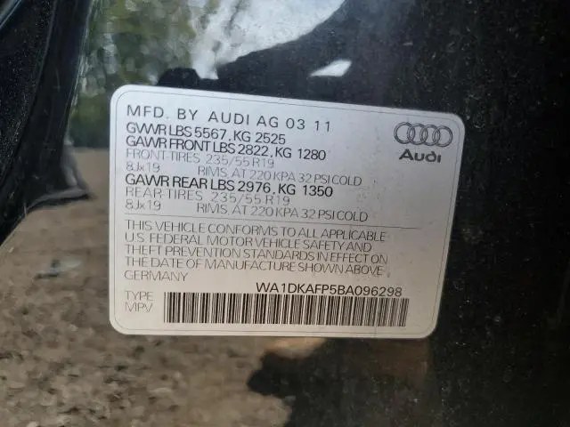 2011 AUDI Q5 PREMIUM PLUS  