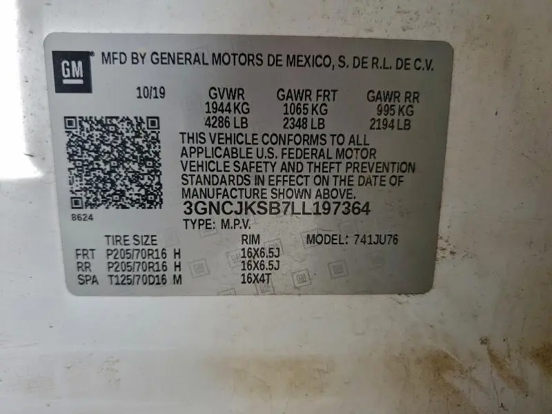 2020 CHEVROLET TRAX LS  