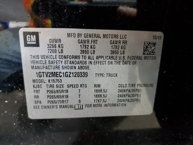 2016 GMC SIERRA K1500 SLE  