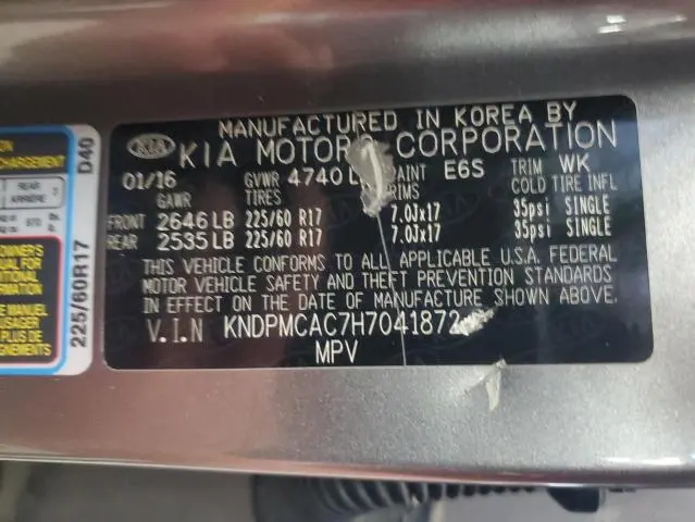 2017 KIA SPORTAGE LX  