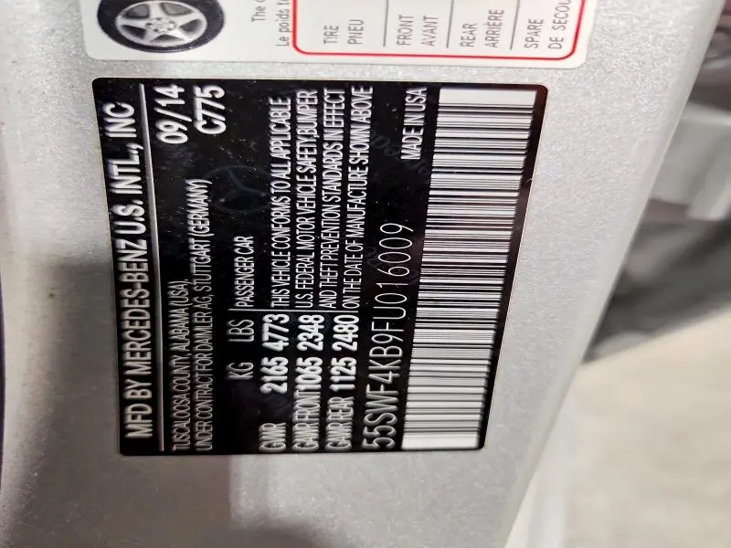 2015 MERCEDES-BENZ C 300 4MATIC  