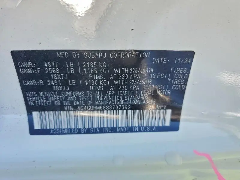 2025 SUBARU CROSSTREK LIMITED  