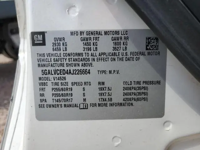 2010 BUICK ENCLAVE CXL