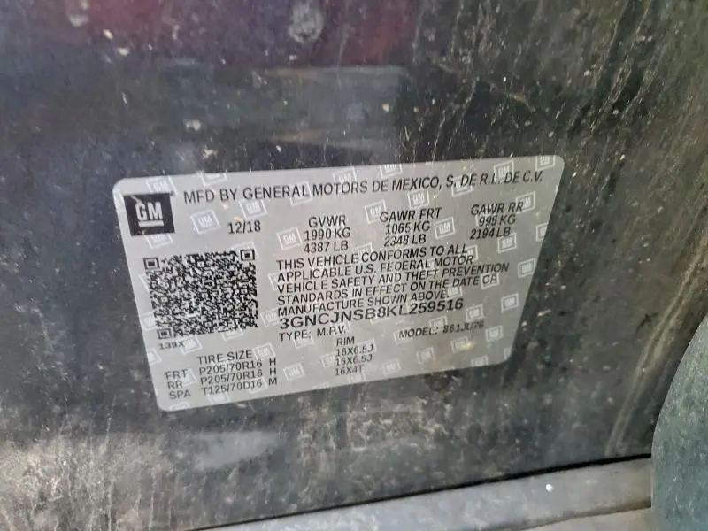 2019 CHEVROLET TRAX LS  