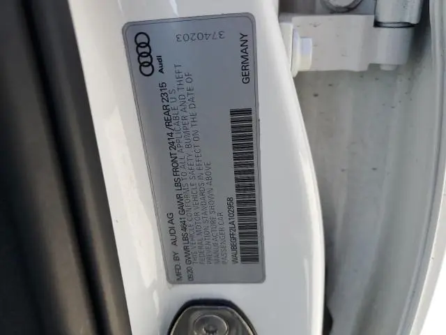 2020 AUDI A3 S-LINE PREMIUM  
