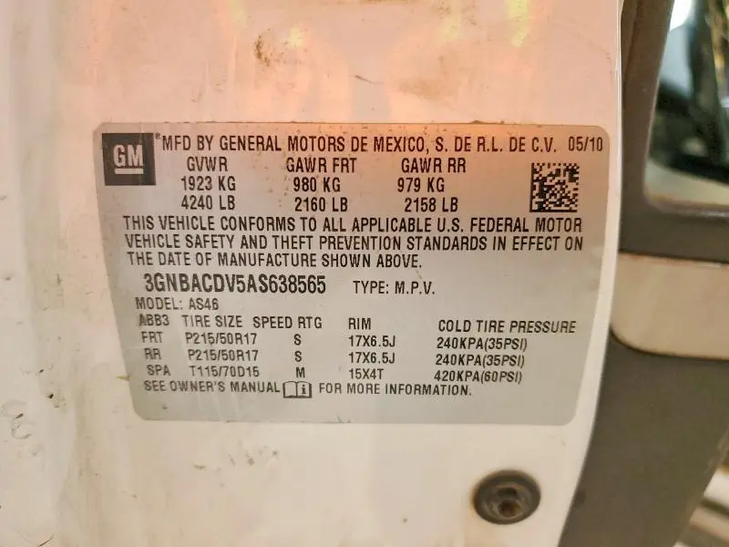 2010 CHEVROLET HHR LT  