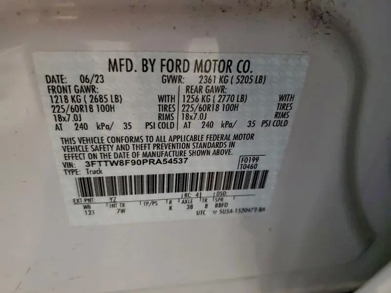 2023 FORD MAVERICK XL  