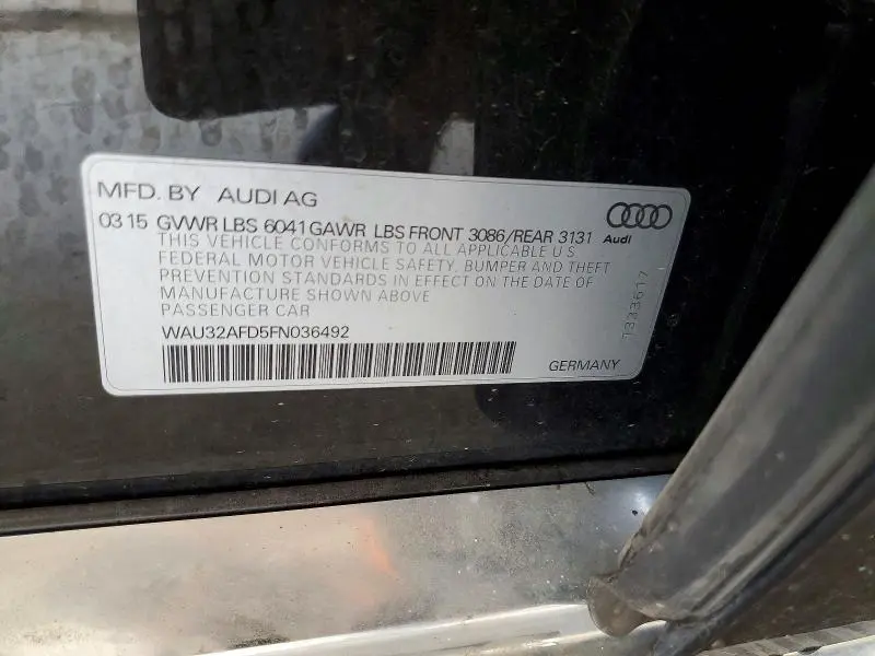 2015 AUDI A8 L QUATTRO  
