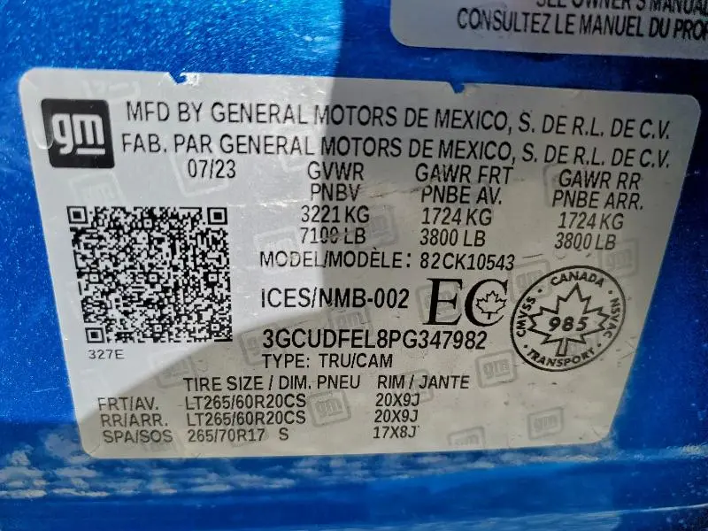 2023 CHEVROLET SILVERADO K1500 LT TRAIL BOSS  