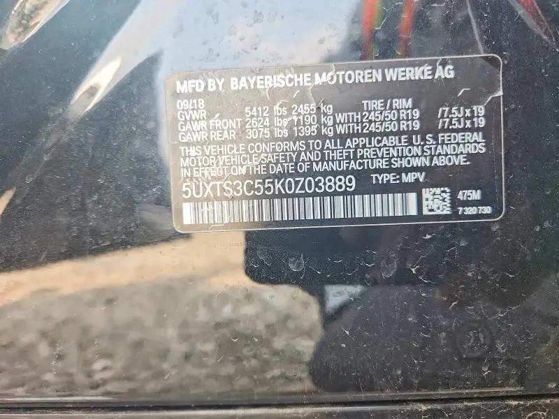 2019 BMW X3 XDRIVEM40I  