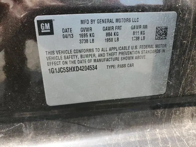 2013 CHEVROLET SONIC LT  