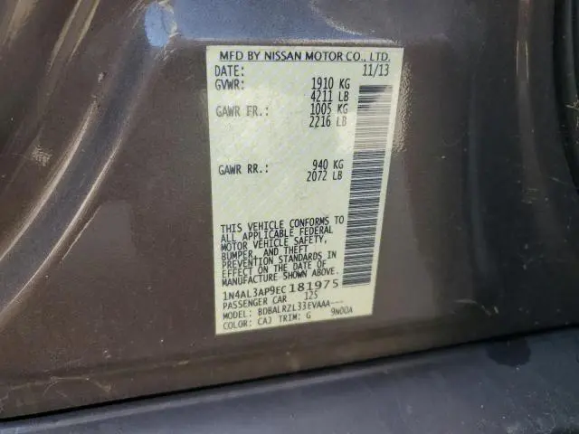 2014 NISSAN ALTIMA 2.5  